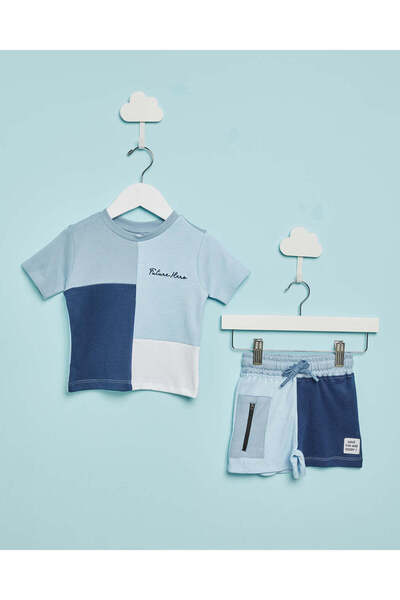 REDTAG مجموعة المستقبل الأزرق للأولاد الرضع (قطعتان)