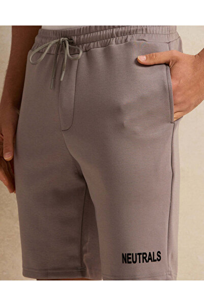 REDTAG Men Grey Plain Lounge Short