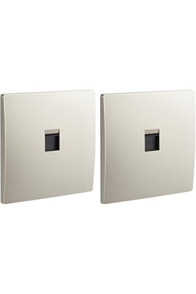 Raco Legrand RJ45 Network Wall Socket Outlet Category 6 UTP LAN Faceplate - Single Outlet, Champagne