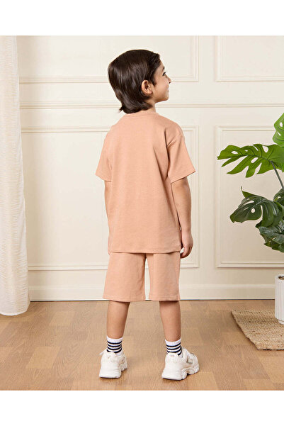 REDTAG Boys Brown Minecraft Print Set (2 Piece)