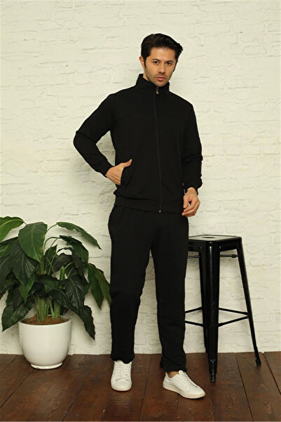 alfa expres Clothing Men's Tracksuit Set Black