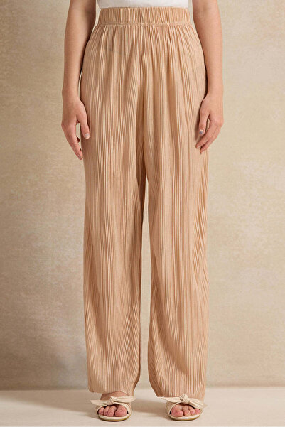 REDTAG Senior Girls Beige Pleated Culottes