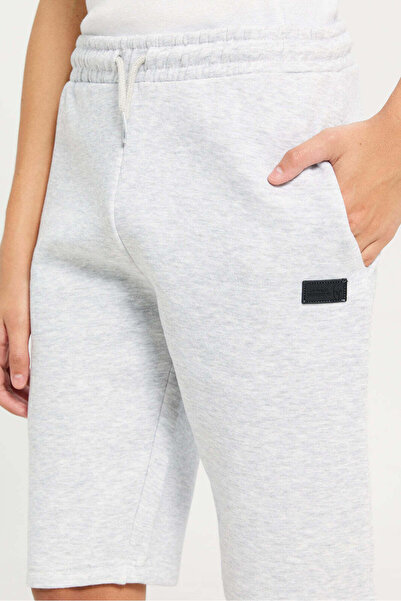 REDTAG Senior Boys Grey Active Shorts