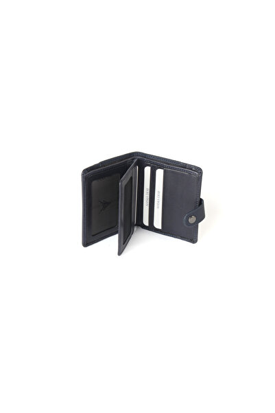 Ahıska Deri Ahıska Snap Fastener Men's Leather Card Holder 610