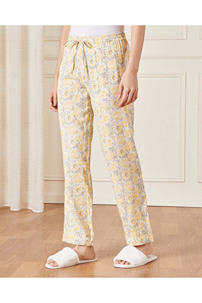 REDTAG Women Yellow Collared Pyjama Set (2 Piece)