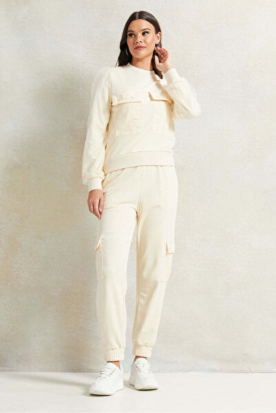 REDTAG Women Beige Jogger Pants