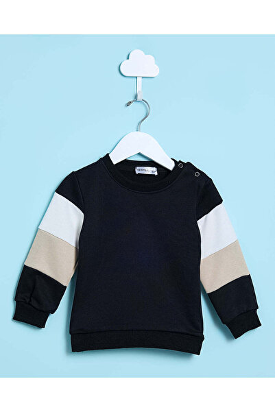 REDTAG Infant Boys Black Sweatshirt