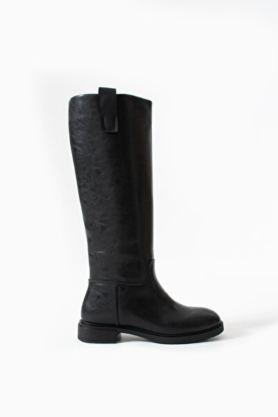 Gökçe Shoes Leraro Siyah Klasik Günlük Kullanım Kadın Çizme