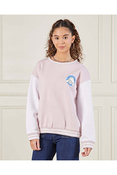 REDTAG Senior Girls Pink My Melody Drop Shoulder Sweatshirt