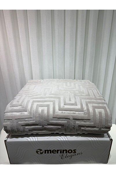 Merinos Elegans Embos Double Smoke Blanket