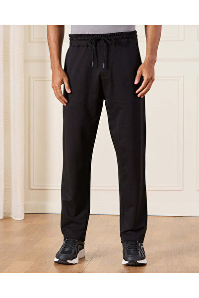 REDTAG Men Black Pyjama Bottom