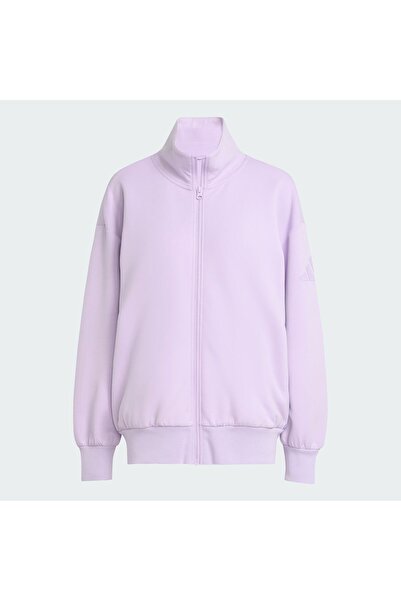 adidas Soft Lux Loose Tam Boy Fermuarlı Üst