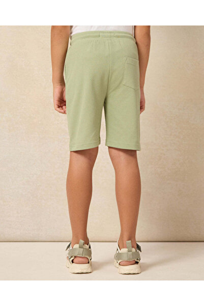 REDTAG Boys Green Shorts