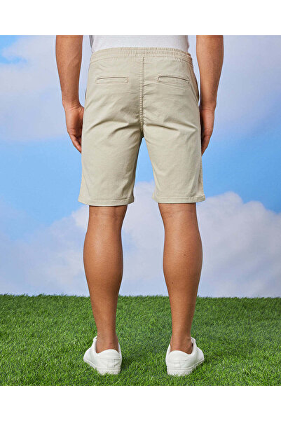 REDTAG Men Beige Pull On Shorts