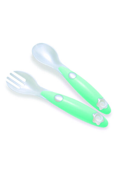 Pür PUR 5401 – SET TACAMURI FURCULITA SI LINGURA verde