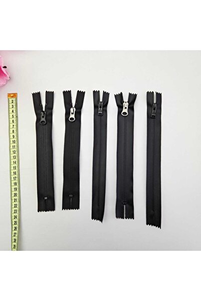Kaf Kumaş Waterproof Pu Coating 5 Zipper |   O Fermizar Is the Italian for "To Zip Up/Zipper Up." |   Length: 20 cm Black