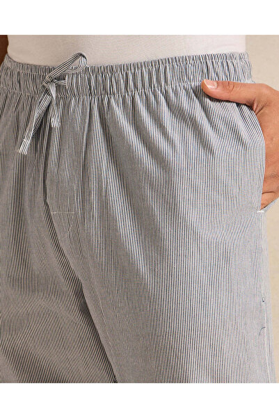 REDTAG Men Grey Plain Pyjama Bottom