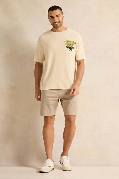 REDTAG Men Jacksonville Jaguars Varsity Lounge T-Shirt