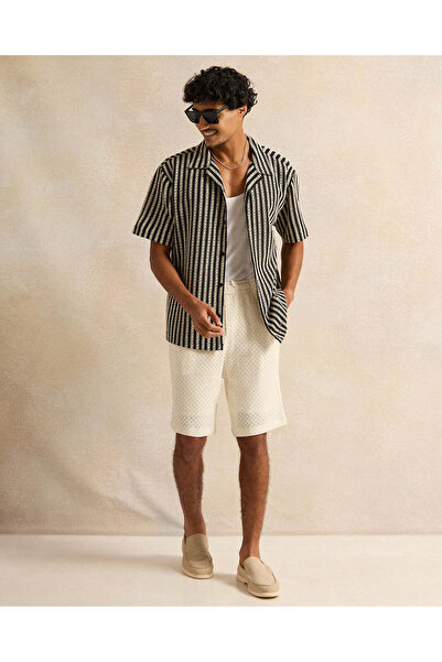 REDTAG Men Black Lounge Shirt