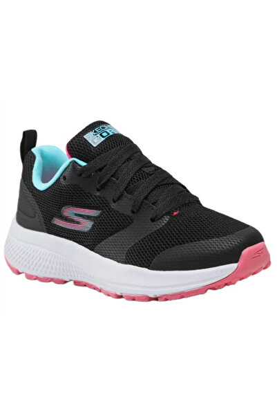 SKECHERS Girls' Go Run Bright Logics Athletic Sneakers - Black Size 32 EU