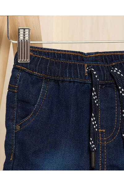 REDTAG Infant Boys Blue Denim Pull On Shorts