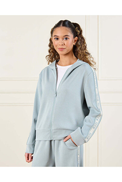 REDTAG Senior Girls Mint Hooded Sweatshirt
