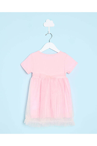REDTAG Infant Girls Pink Embellished Dress