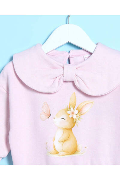 REDTAG Infant Girls Pink Printed Sweatshirt