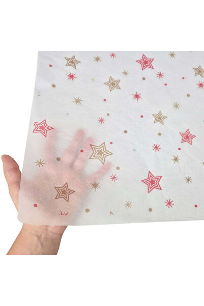 Papette Set of 100 Christmas Star Parade tissue paper 17g – size 50x75cm