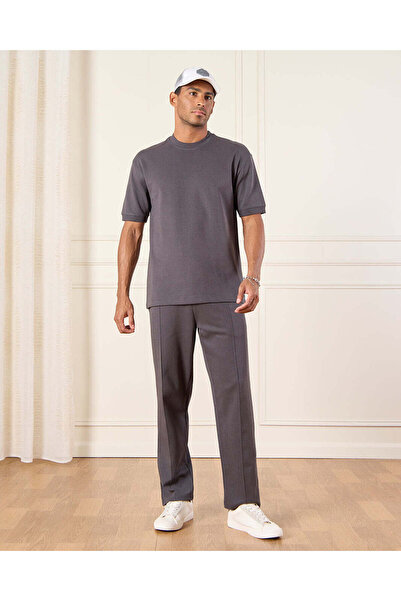 REDTAG Men Grey Lounge Pant