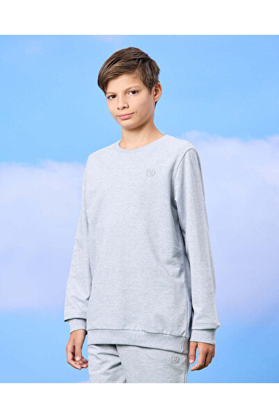 REDTAG Senior Boys Navy And Grey Sweatshirt Set (2 Piece)