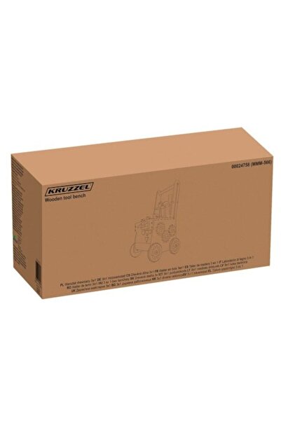 KRUZZEL 3-in-1 Wooden Workshop with Tools, Kruzzel, Multicolor, 28.5x27x47 cm