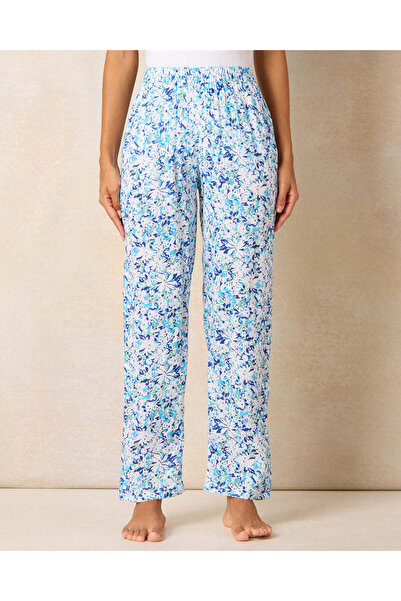 REDTAG Women Blue Printed Pajama Set (2 Piece)