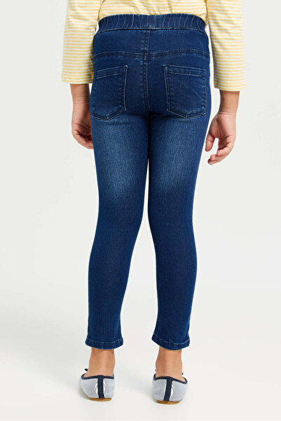 REDTAG Girls Navy Basic Jeggings