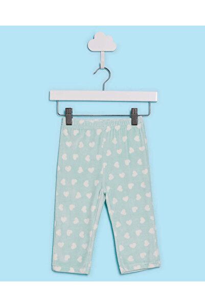 REDTAG Infant Girls Sage Velour Pyjama Set (2 Piece)