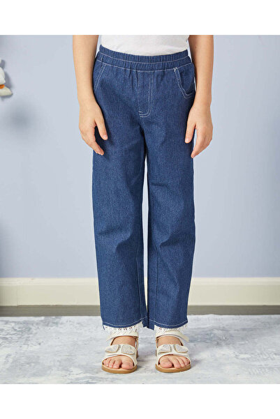 REDTAG Girls Pink Top With Blue Jeans Casual Set (2 Piece)