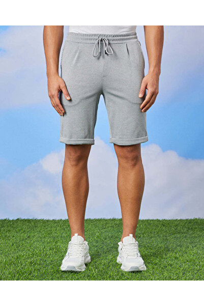 REDTAG Men Grey Smart Shorts