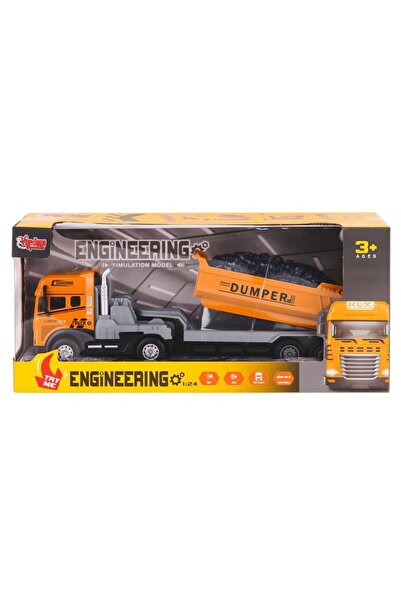 Genel Markalar KLX800-241-42-43-44 Işıklı Müzikli İnşaat Tırı 1:24 -Vardem Oy...