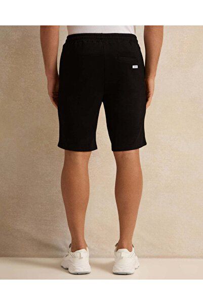 REDTAG Men Black Lounge Printed Short