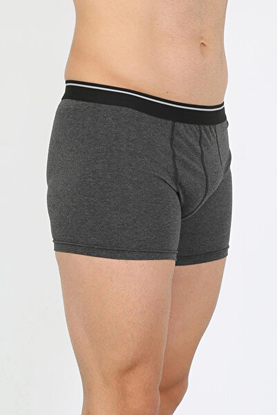 alfa expres Clothing Men Cotton Stretch Fabric Boxer Anthracite