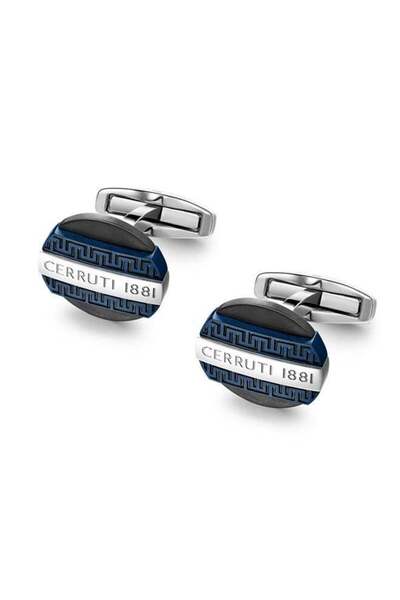 Cerruti 1881 أزرار أكمام للرجال باللون الفضي