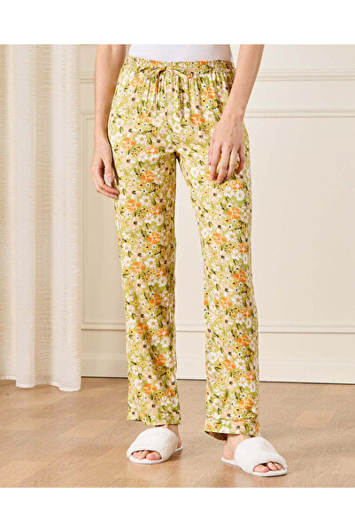 REDTAG Women Yellow Collared Pyjama Set (2 Piece)