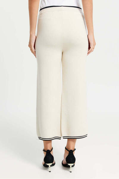 REDTAG Women Beige Solid Wide Leg Pants
