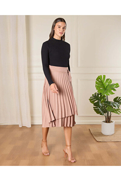 REDTAG Women Pink Pleated Skirt