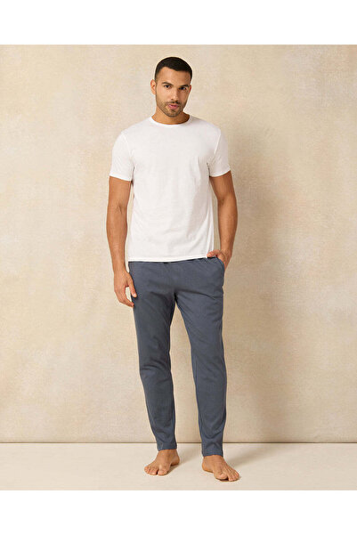 REDTAG Men Blue Pyjama Bottom
