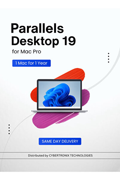 Parallels Desktop 19 for Mac Pro | 1 Mac for 1 Year | Digital License | SAME DAY DELIVERY