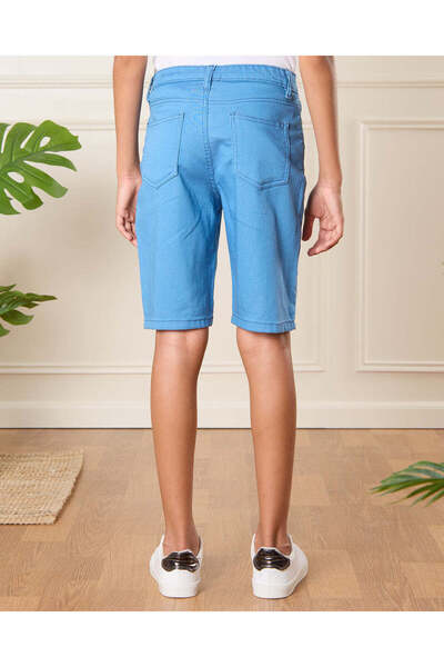 REDTAG Senior Boys Blue Shorts