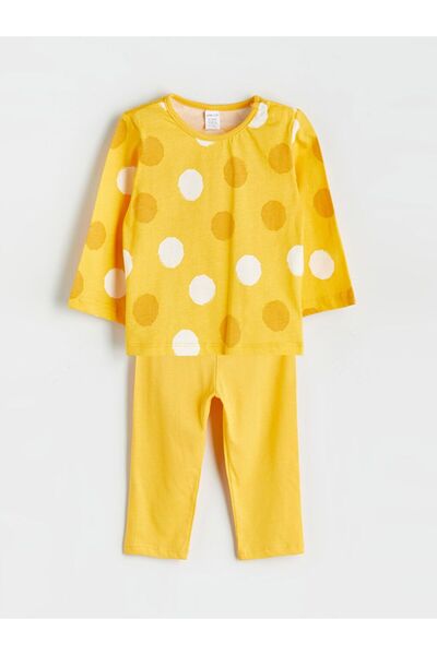 LC Waikiki Lcw Eco Crew Neck Printed Baby Boy Pajama Set