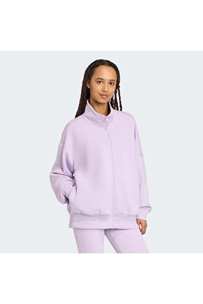 adidas Soft Lux Loose Tam Boy Fermuarlı Üst