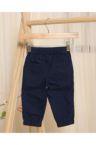 REDTAG Infant Boys Navy Poplin Jogger